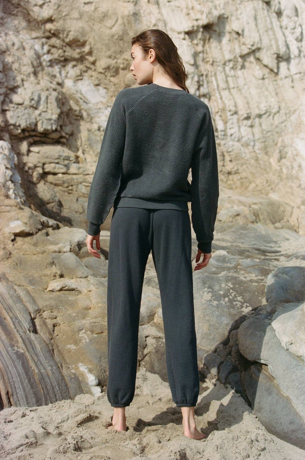 a.ren - Wholesale Sweatshirt - Women's - PK1008 | Knit Cotton Upside Down Garment Washed Pullover8