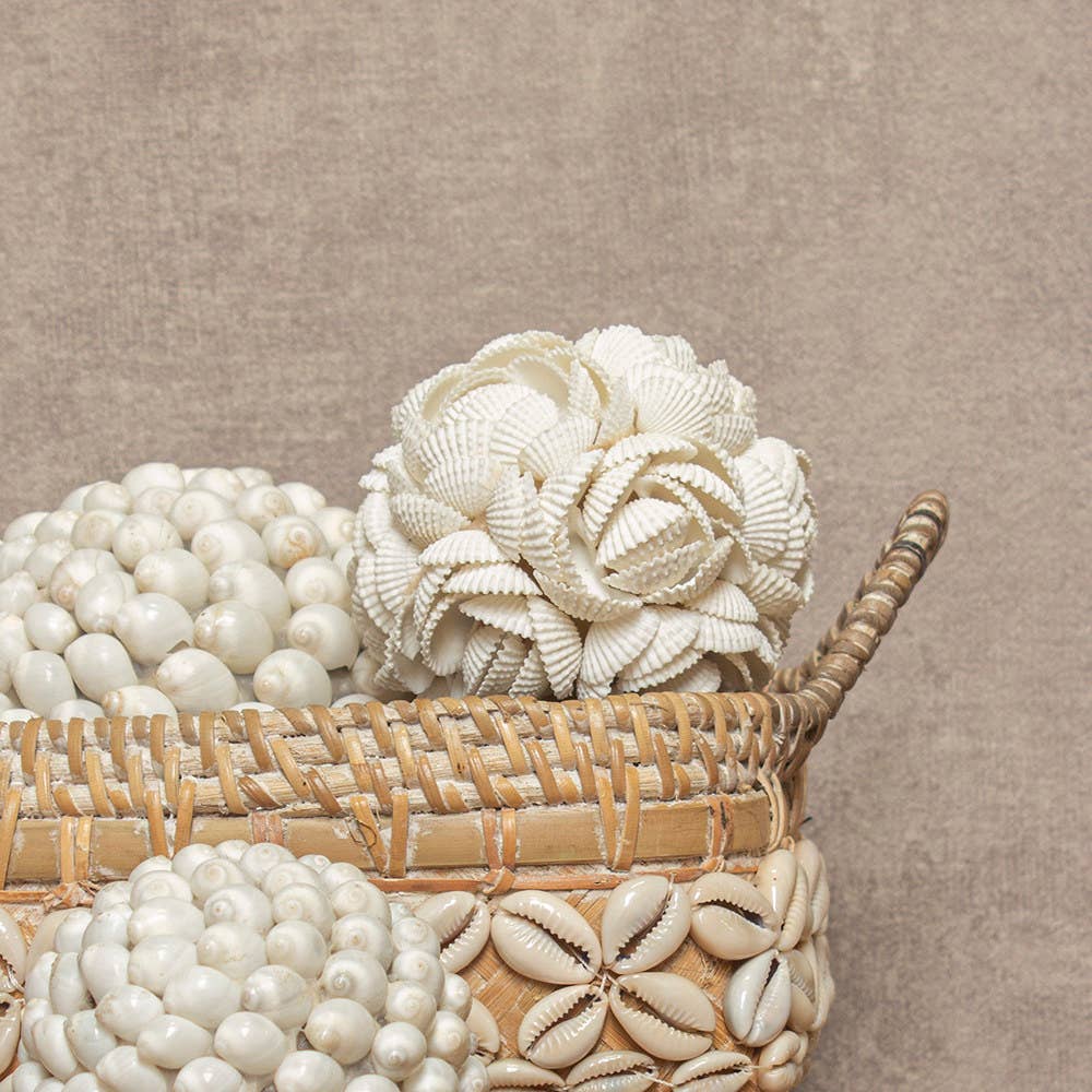 EARTHWARE - Vendita all'ingrosso Decorazioni da tavolo - Sfera decorativa Java S con conchiglie2