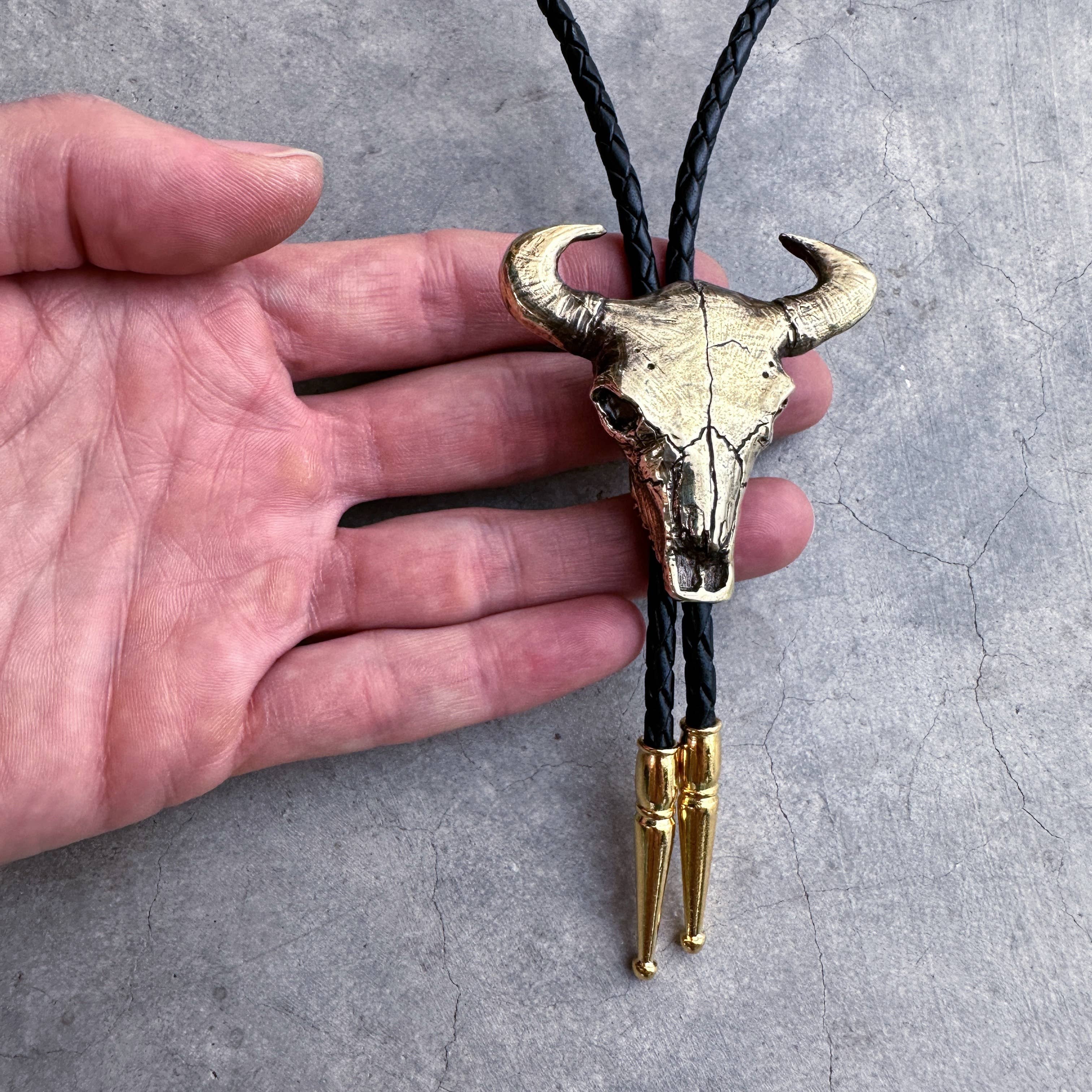 HELIOTROPE - Wholesale Necktie - Men's - Bull Skull Bolo Tie9