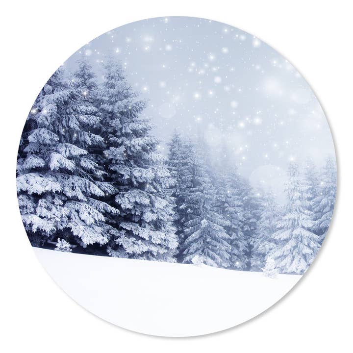 Cercle mural en pin enneigé pour la vente par GM decoratie
