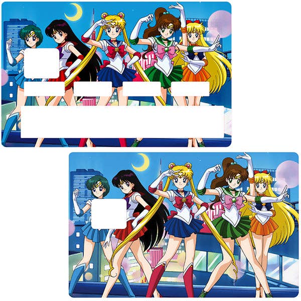 Tribute to Sailor Moon, limited edition 100 copies - credit card sticker for wholesale by Stickercb.com