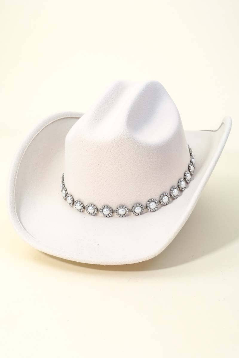 Anarchy Street - Wholesale Cowboy Hat - Women's - Western Pearl Studded Fashion Cowboy Hat8