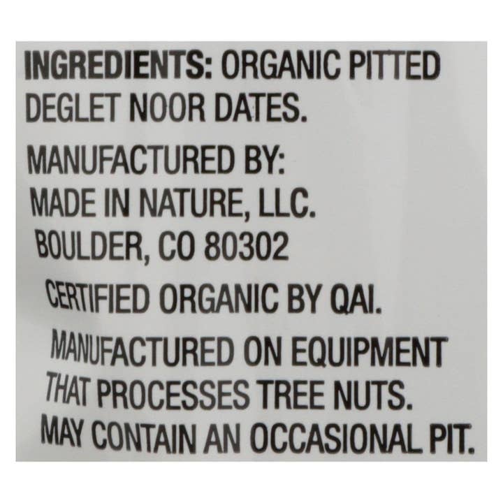 Ware Spark - Wholesale Dried/Dehydrated Fruit - Made In Nature - Dates Neglet Noor - Case Of 6 - 8 Oz1