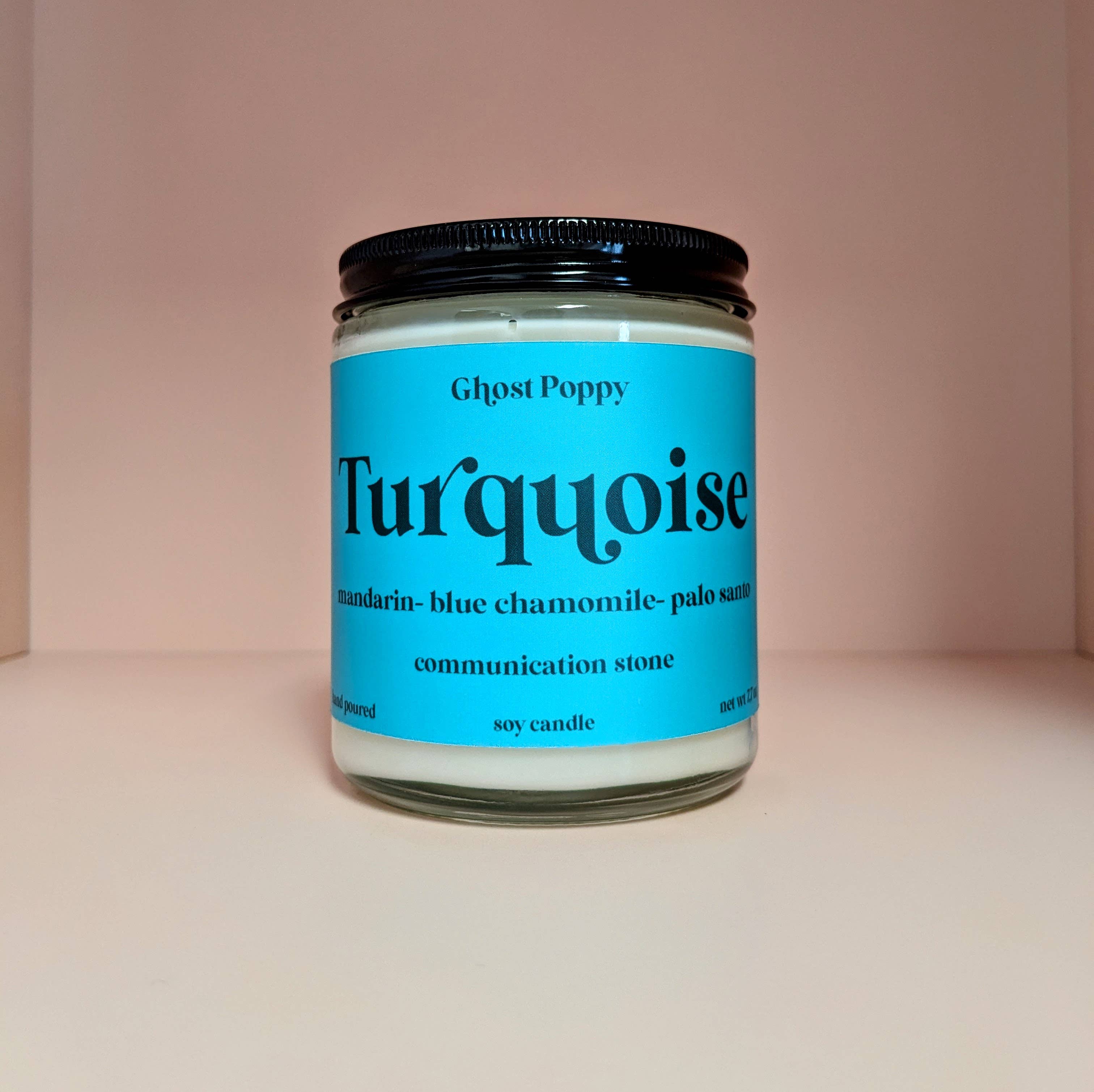 Ghost Poppy – Engroshandel Glaslys – Turkis stearinlys1