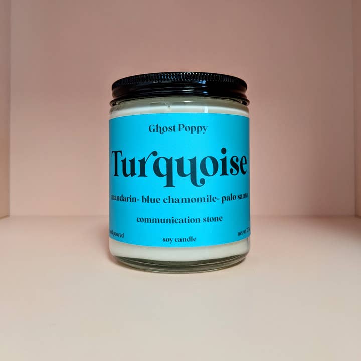 Ghost Poppy – Engroshandel Glaslys – Turkis stearinlys1