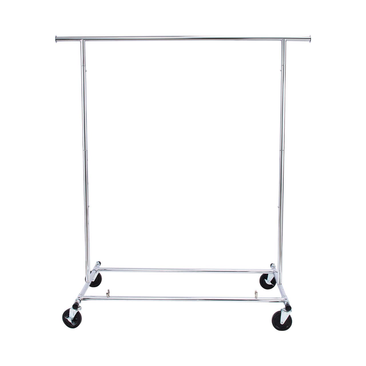Store Supply Warehouse - Wholesale Retailer Display - Accessories - Economy Chrome Single-Rail Collapsible Salesman Rack1