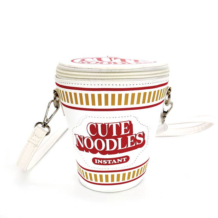 COMECO INC - Wholesale Crossbody Bag - Women's - Cute Noodles Cup Crossbody Bag in Vinyl