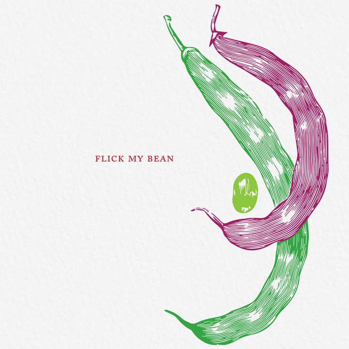 Ampersand M Studio - Wholesale Everyday Greeting Card - Flick My Bean Sexy Greeting Card