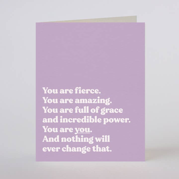 ÉS DESTEMIDO - cartão de felicitações por atacado de Mixtape Paper Co.