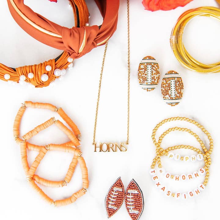 Golden Thread - Wholesale Pendant/Charm Necklace - Texas Collegiate Nameplate Necklaces4