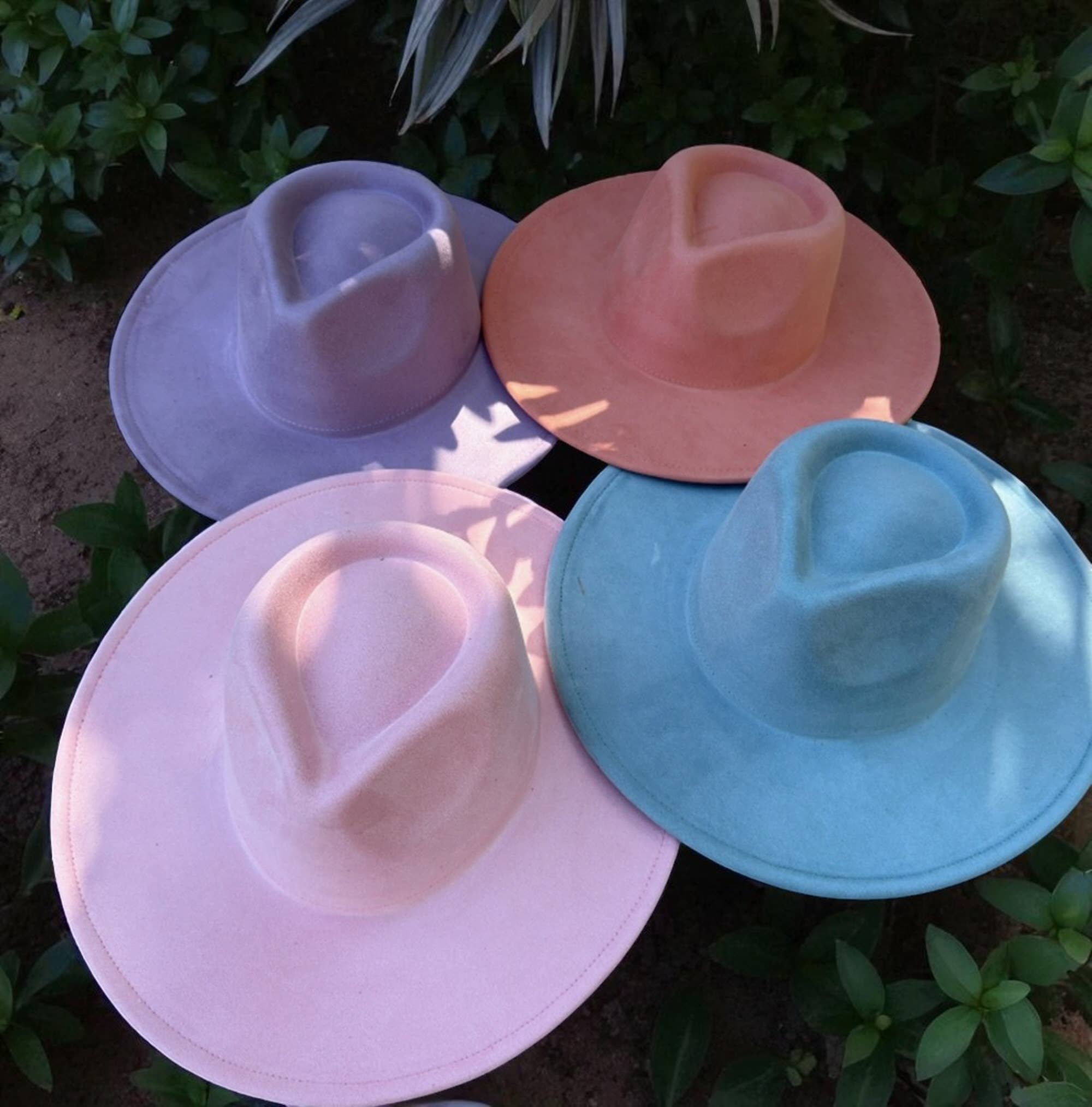 Bella Betty - Wholesale Fedora - Unisex - Vegan Suede Wide Brim Rancher Hat 25