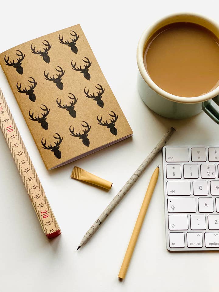 A6 Pocket Notebook - Rutting Stag for wholesale by Latitude 50 Living