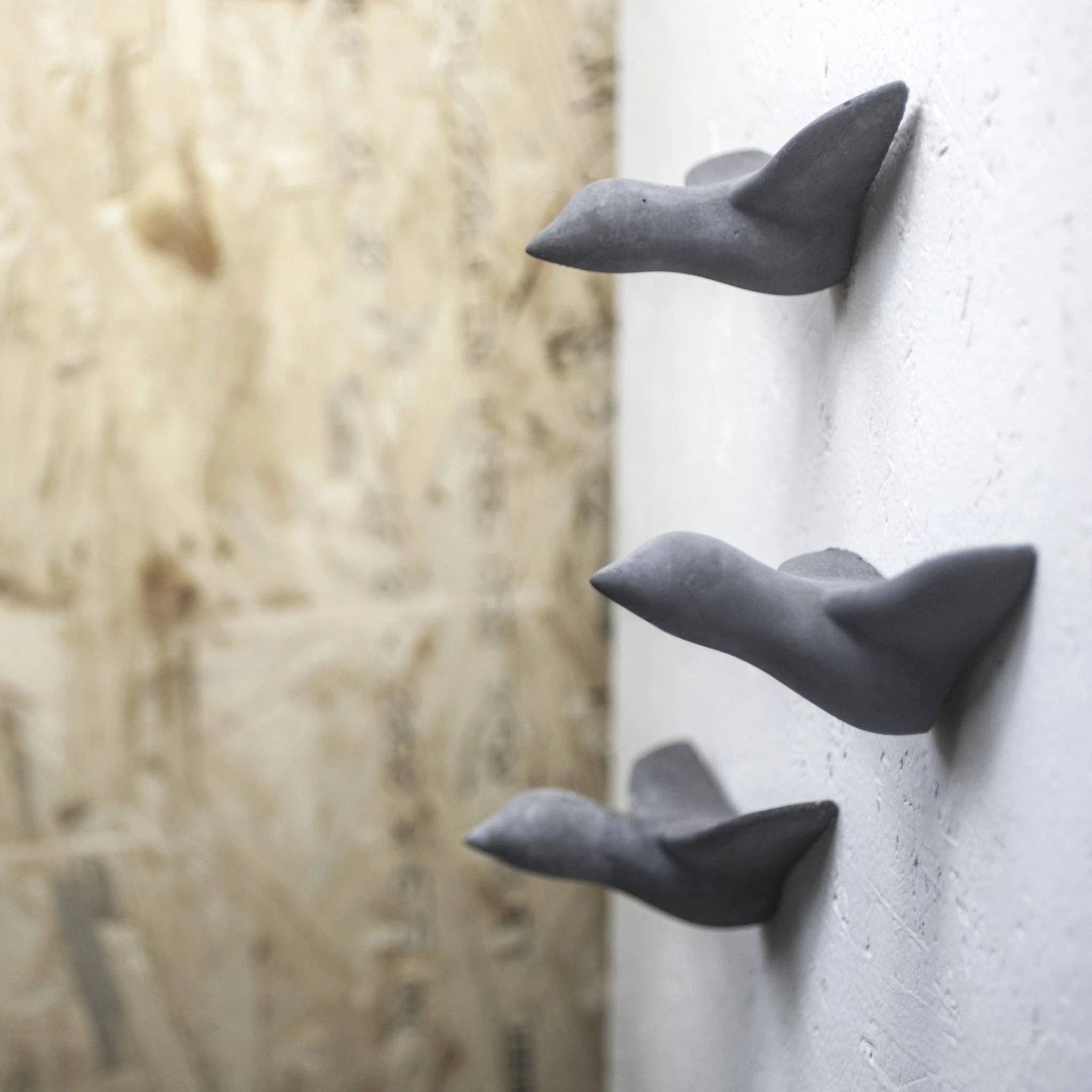 Formpoet - Wholesale Wall Accent - Flock of birds concrete - black (3 birds)4