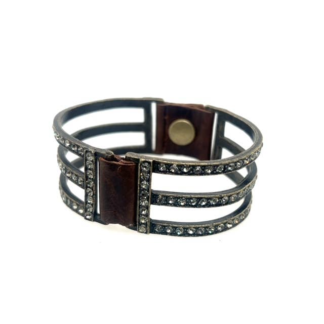 Rebel Designs Accessories - Wholesale Bangle Bracelet - Double Sided Three Bar Bracelet3