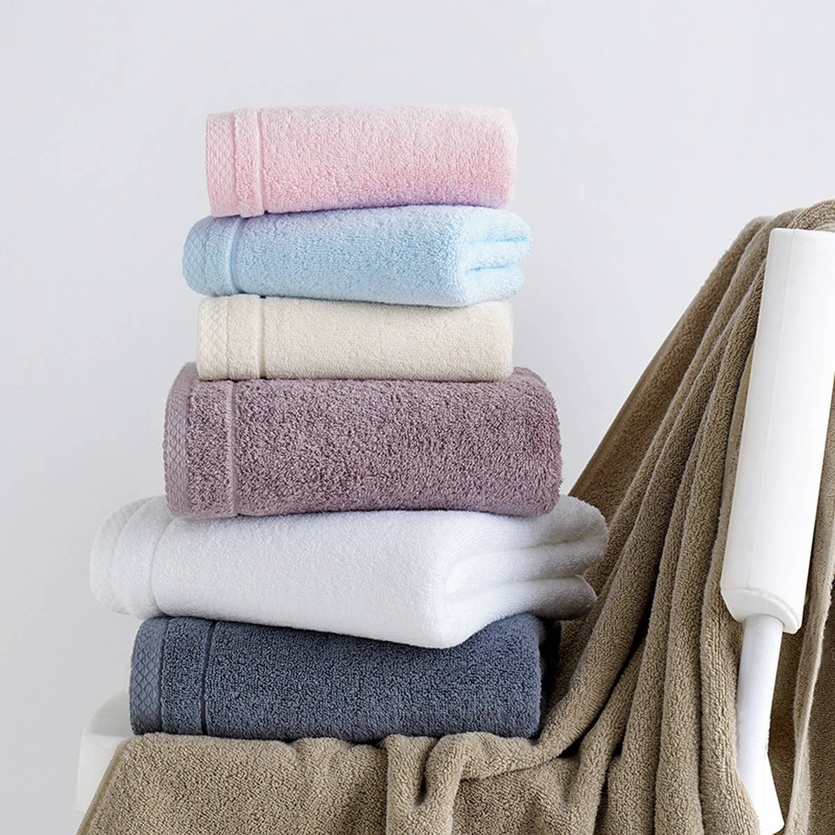 ACCITY - Wholesale Bath Towel - ADULTS' THICKENED AND SOFT LARGE COTTON BATH TOWEL_CWMM23039