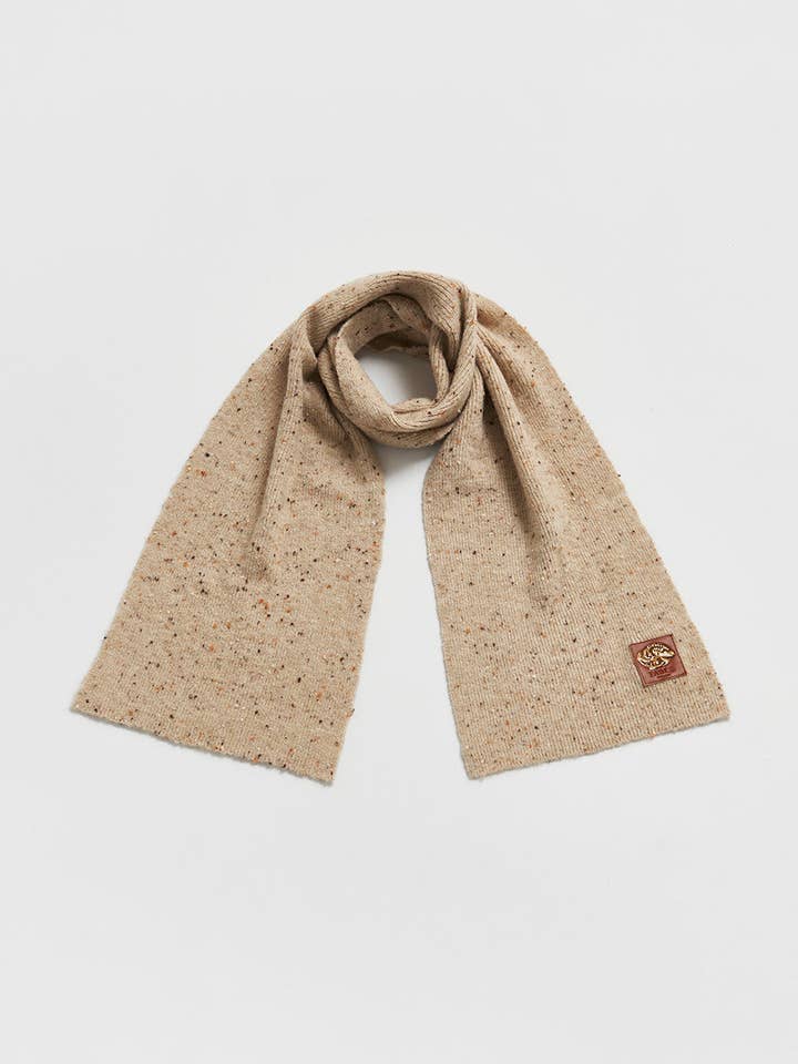 Donegal Scarf - Taupe for wholesale by Fable England
