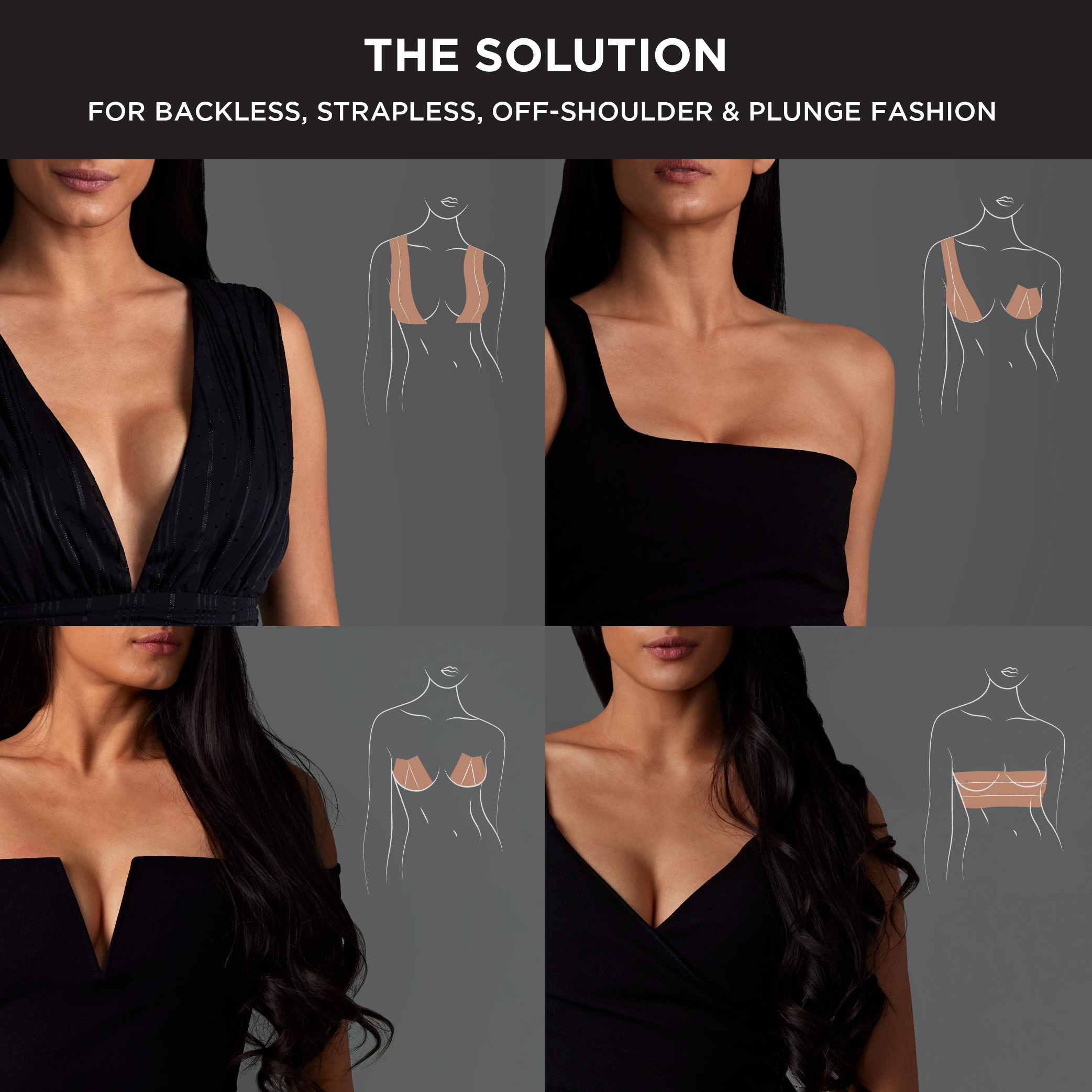 Nippies - Wholesale Mode/borsttape - Dames - Nippies Voorgesneden Borsttape (12 Stuks)8