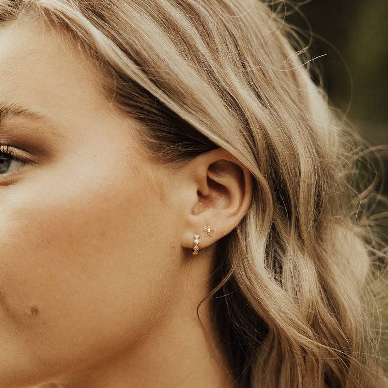 Mauve Jewelry Co. - Wholesale Huggie Earrings - Alice Diamond Hoops6