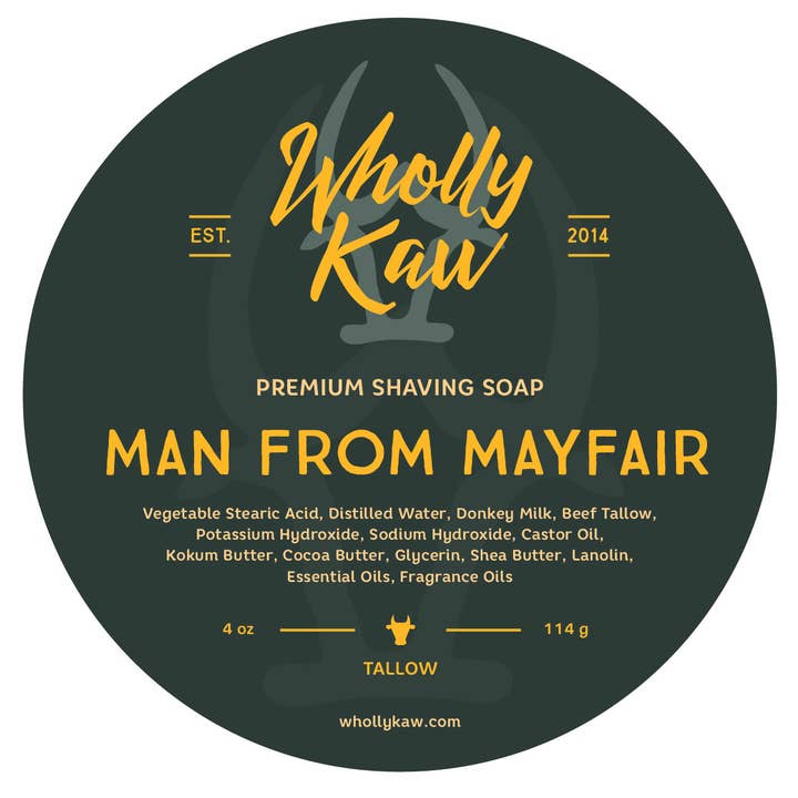 Man from Mayfair Shaving Soap for wholesale by WhollyKaw