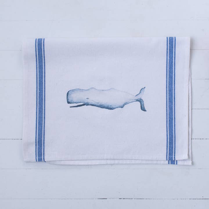 Finding Silver Pennies - Wholesale Tea Towel - Whale Tea Towel2