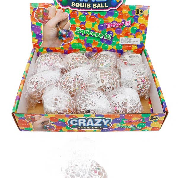 Cap Zone - Wholesale Squishy Toy - Kids & Baby - LED Lit-Up Mesh Silicone Squishy Ball