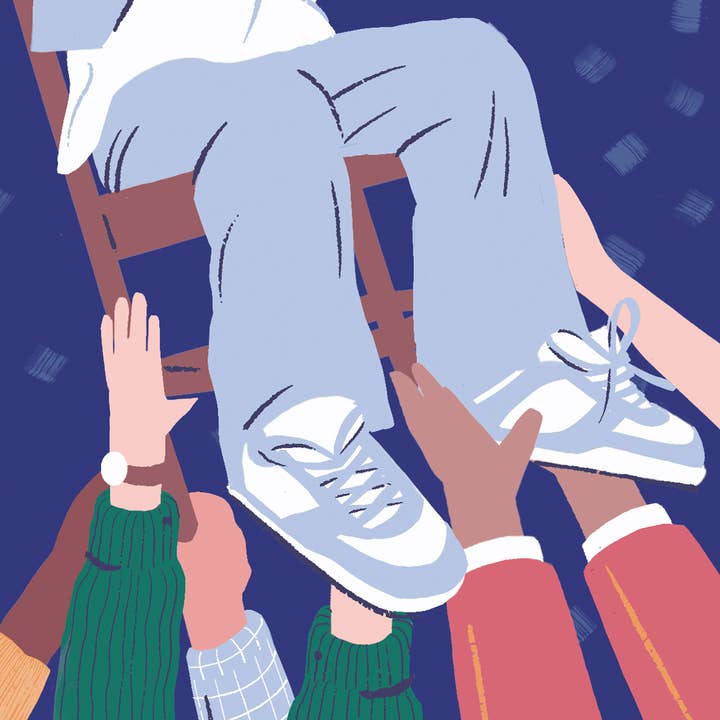 Ruby Sneakers Studio - Wholesale Bar/Bat-Mitzvah Card - Happy Bar Mitzvah Dynamic Hora Card1