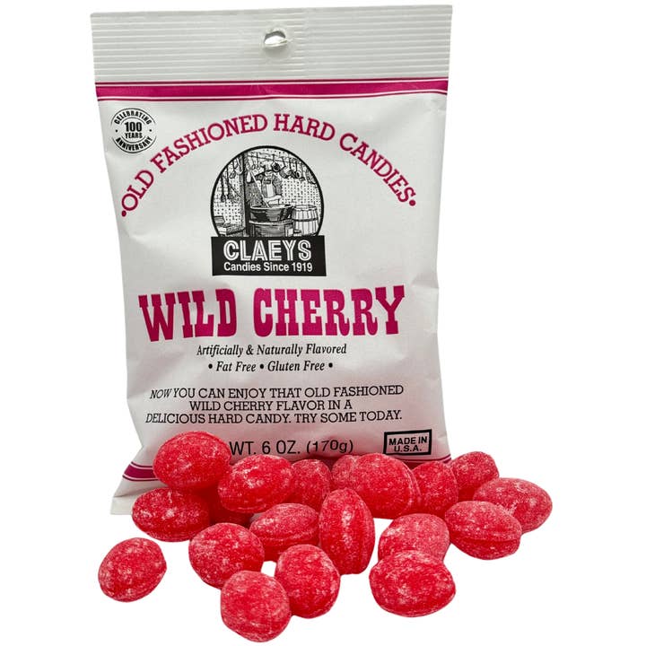 Martin's Country Store LLC - Wholesale Hard Candy - Sanded Drops Hard Candy - Wild Cherry Flavor 24/6oz