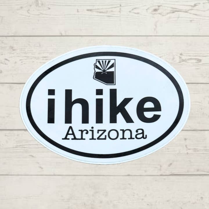 iHike Arizona Ovaler Aufkleber für den Großhandel von Cardinal Souvenirs