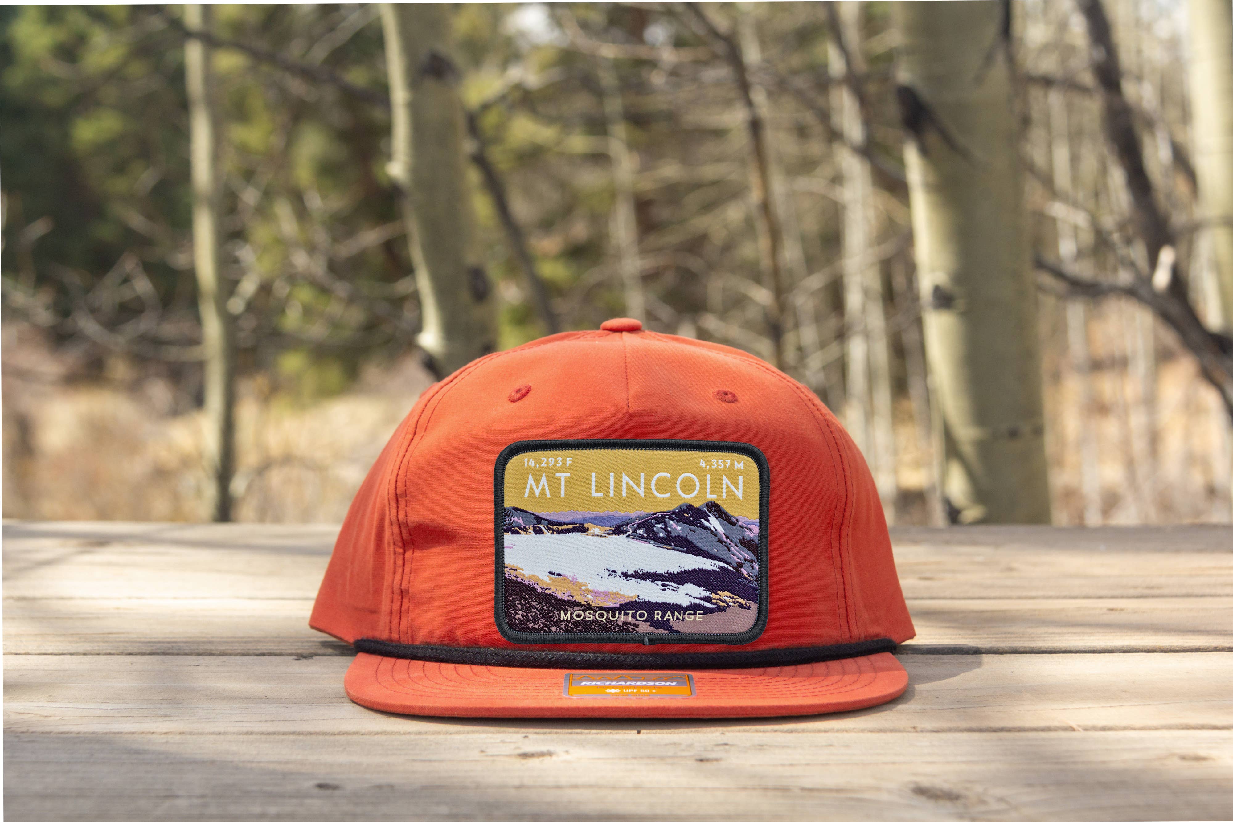 Hinterland Outdoors - Wholesale Flat Brim Cap - Unisex - Mount Lincoln Colorado 14er Rope Hat1