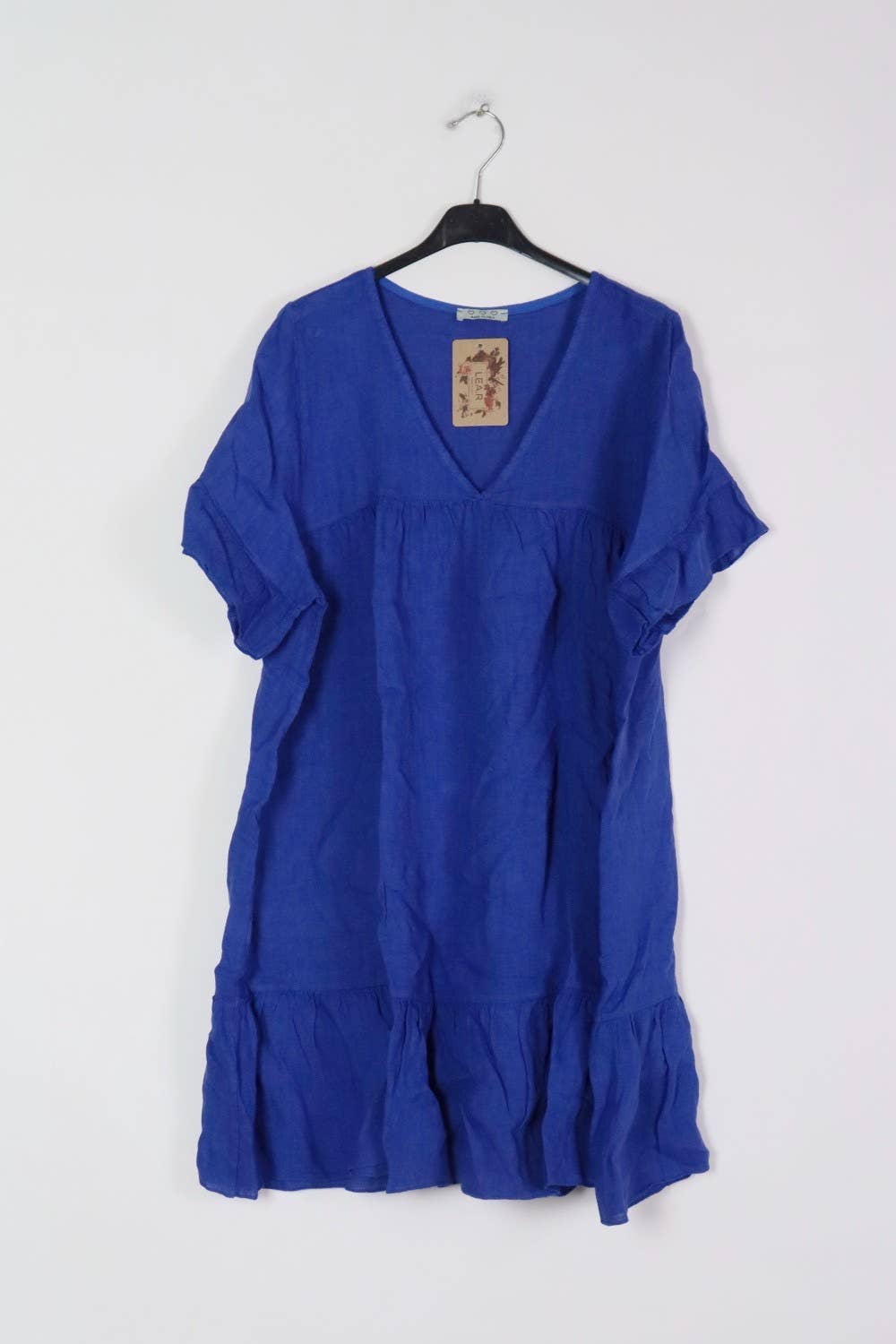 LÉA & LUC - Wholesale Dress - Women's - Short dress in 100% linen REF.1885/126