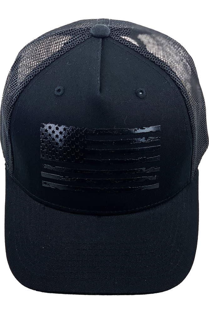 Hana – Engroshandel Trucker hat - Dame – Flad Uv Print Mesh Back American Flag Baseballkasket8