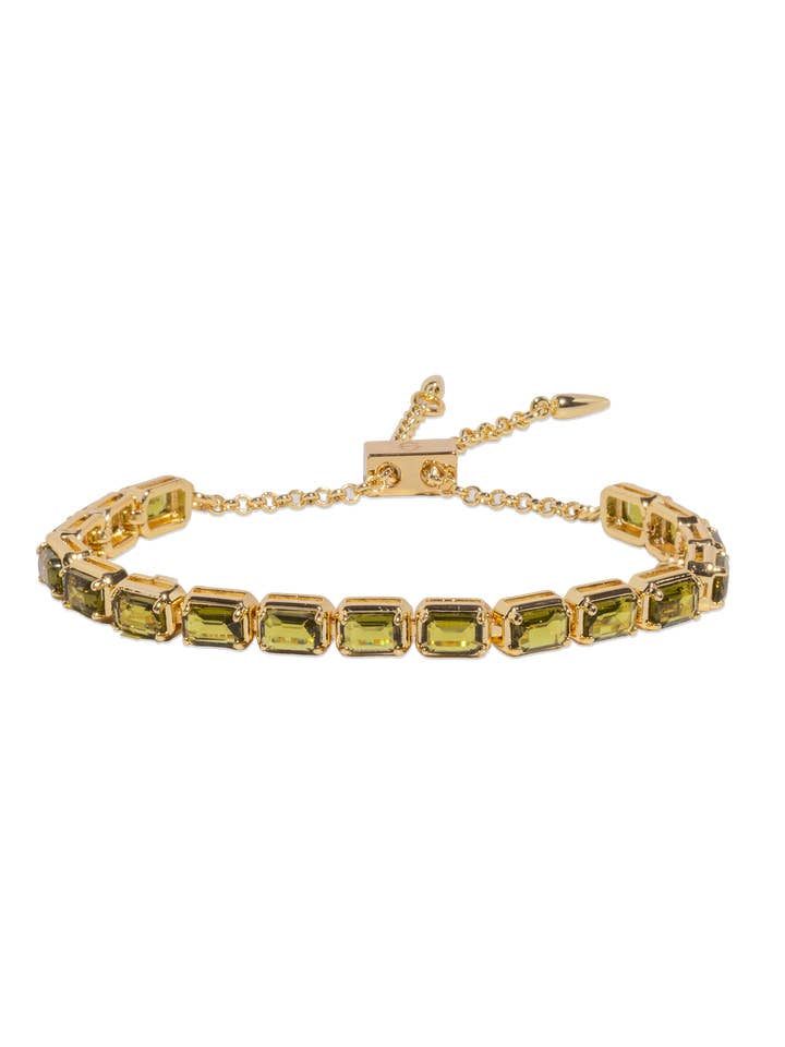 Pulseira Liza Slider em Olivina por atacado de Loren Hope