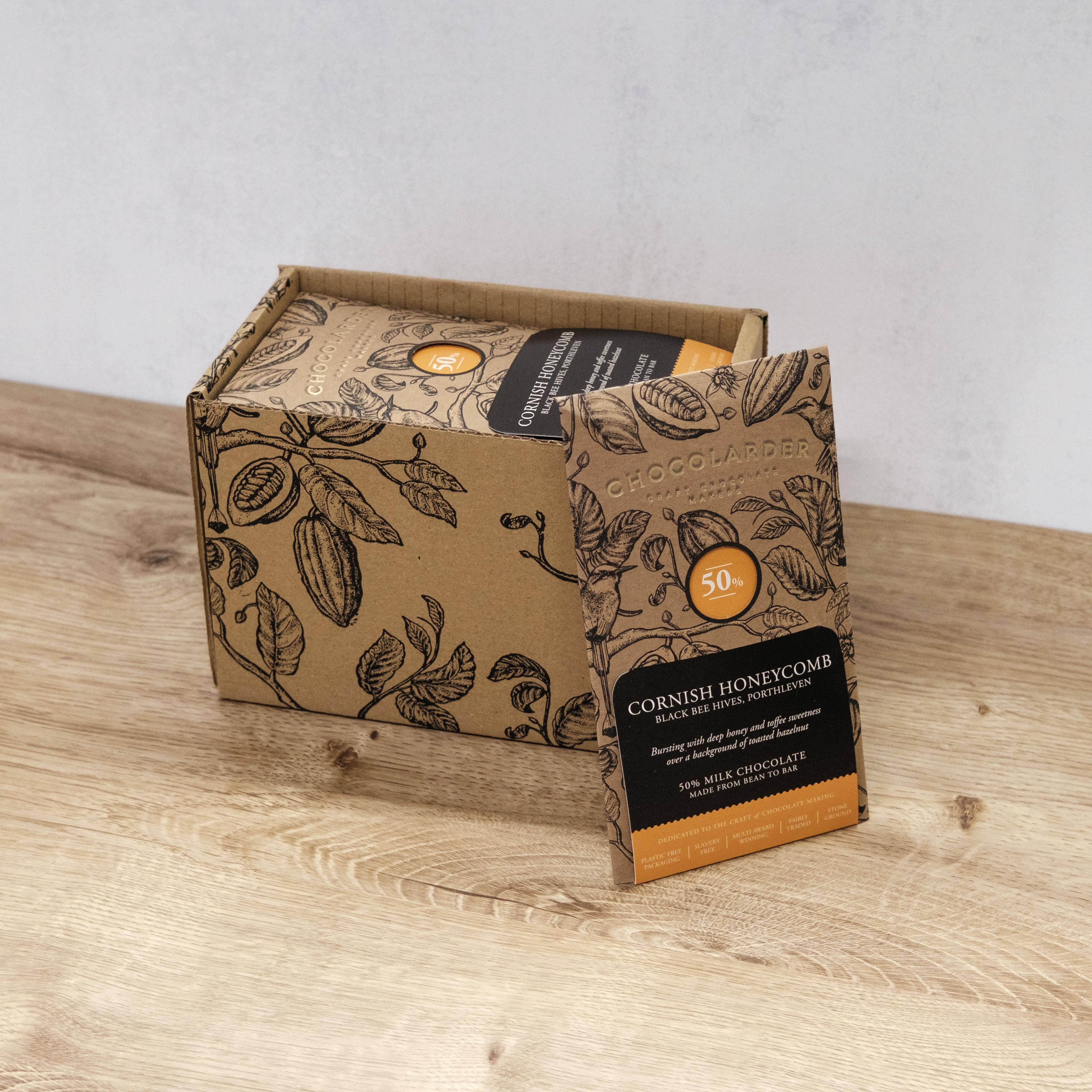 Chocolarder – Engroshandel Chokoladebar – Cornish Honeycomb 50% Mælkechokoladebar1