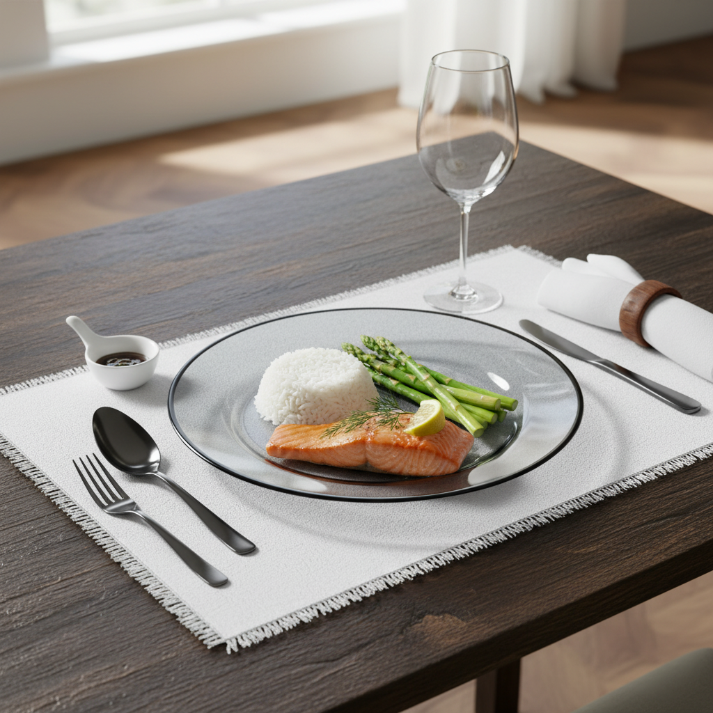 Kadra Kitchenware - Wholesale Charger Plate - Vikko Decor - Classic Black Rim Glass Charger 13"1