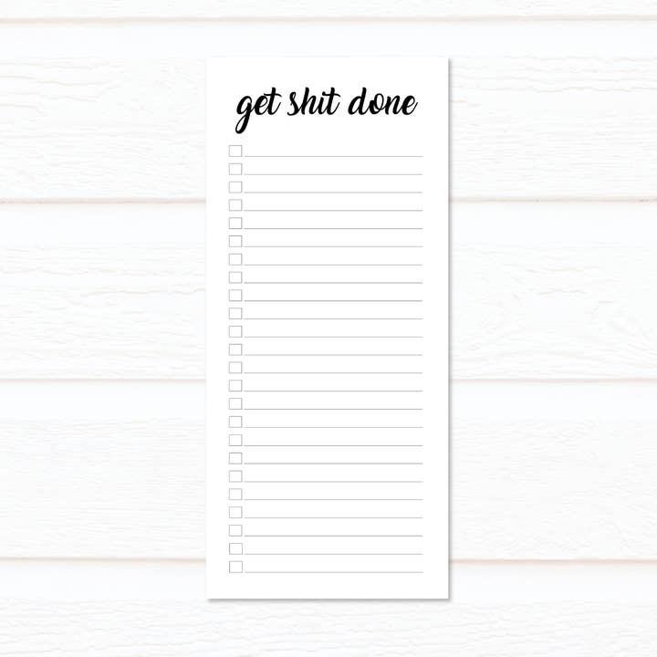 Get Shit Done Notepad for wholesale by Paperclip & Co