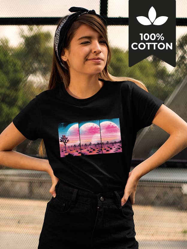 Alternate -100% Cotton Graphic Tee Vintage Plus Size Options for wholesale by Running With Wolves