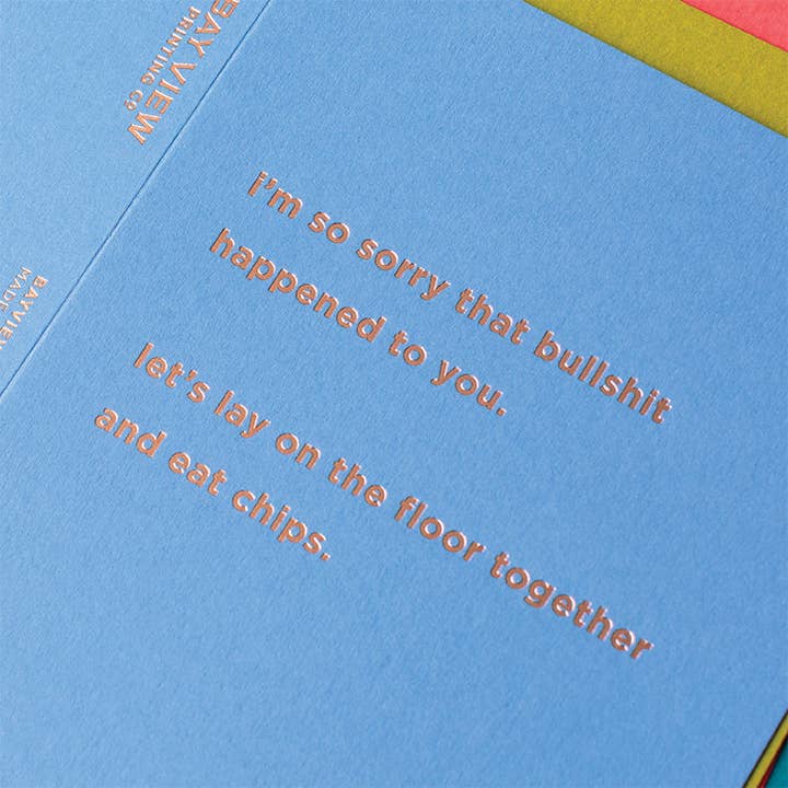 Eat Chips - Greeting Card for wholesale by Bay View Printing Co