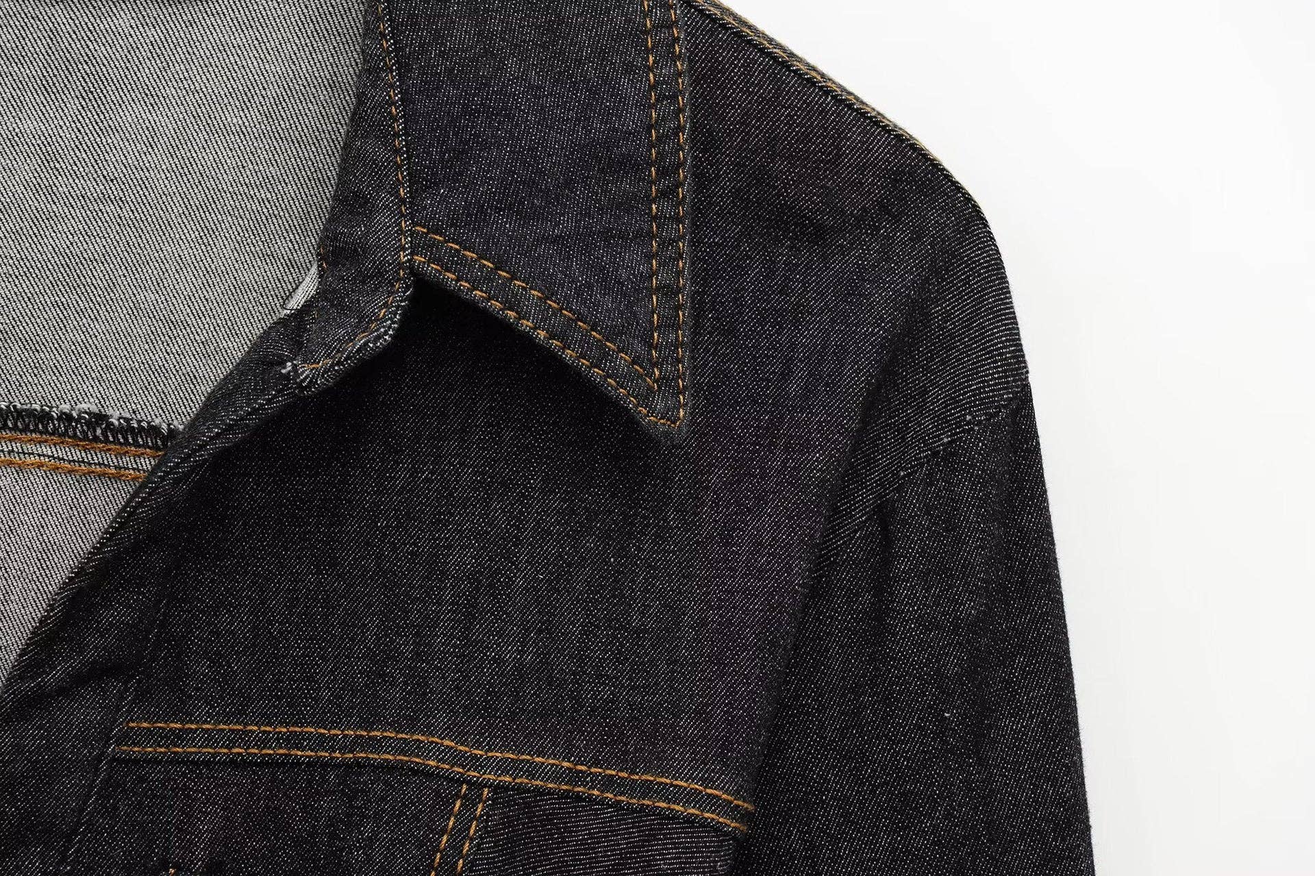 Marayn - Wholesale Top & Pant Set (NOT Loungewear) - Women's - Spring Denim Set Chic Womens Long Sleeve Outfit7