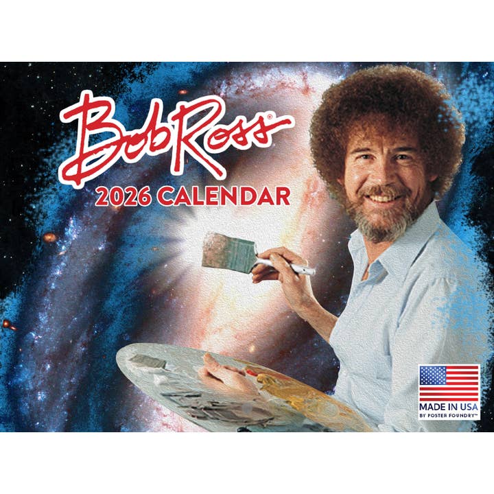 Bob Ross Calendar 2026 Monthly Wall Calender 12 Month for wholesale by 2026 Calendars