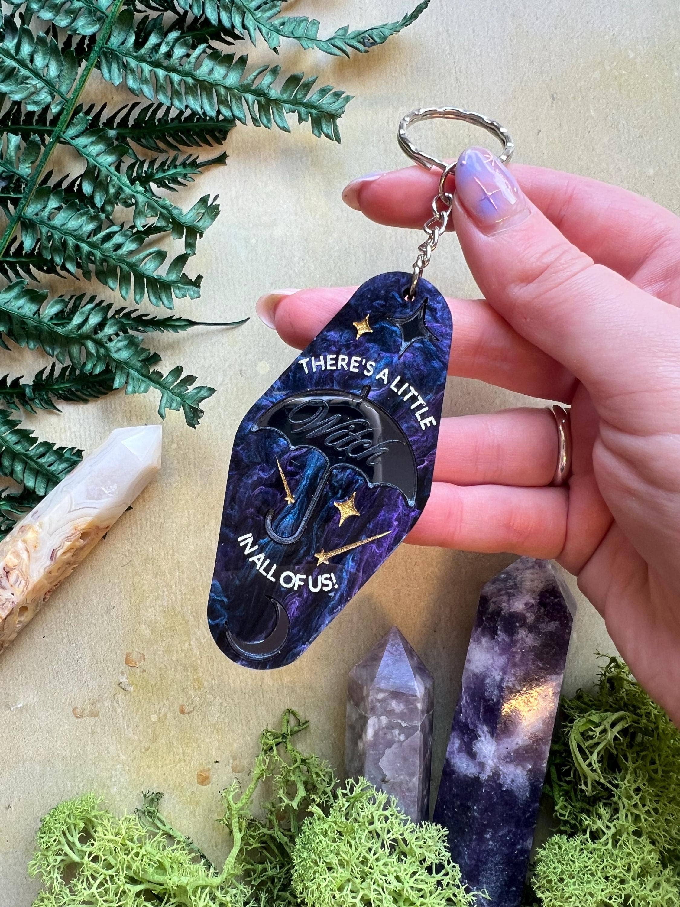 Mia Winston-Hart Accessories - Wholesale Keychain - Women's - Practical Magic Witchy Celestial Key Chain2