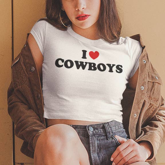 I Heart Cowboys T-shirt voor baby's voor wholesale door Untamed Country