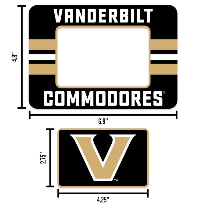 Rico Industries - Wholesale Magnet - NCAA Vanderbilt Commodores Set Magnetic Picture Frame5