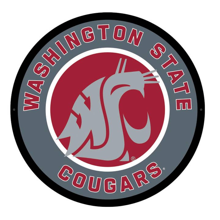 LED Wall Decor, Round, Washington State University for wholesale by Evergreen Enterprises
