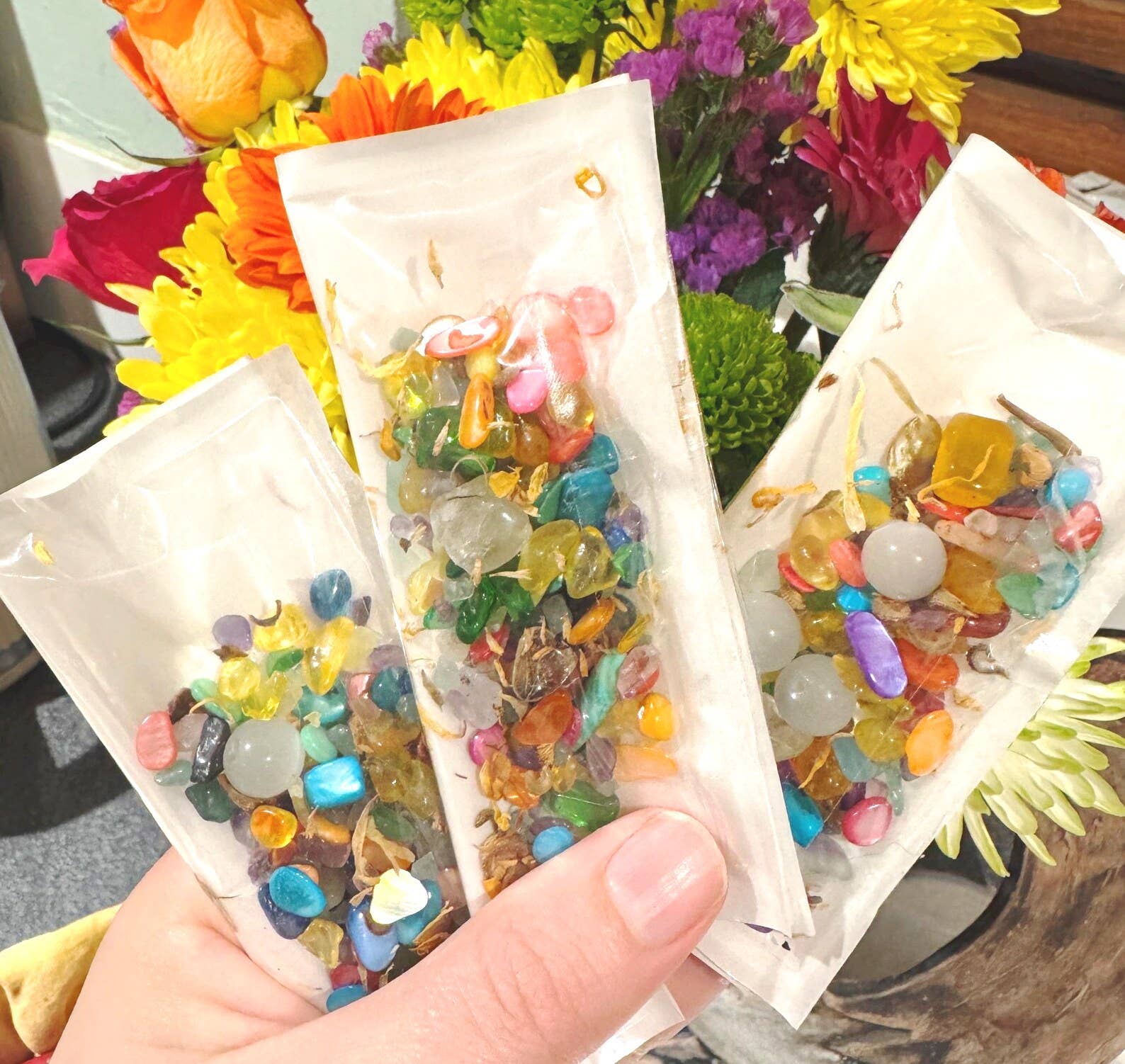 Elf Kendal Hippies - Wholesale Spiritual Stone/Crystal - Crystals confetti Christmas fairyland stones 20g bag of gems18