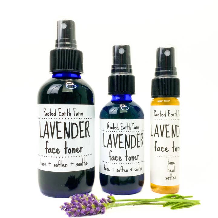 Lavender + Aloe Face Toner - 3 Size Options for wholesale by Rooted Earth Farm + Apothecary