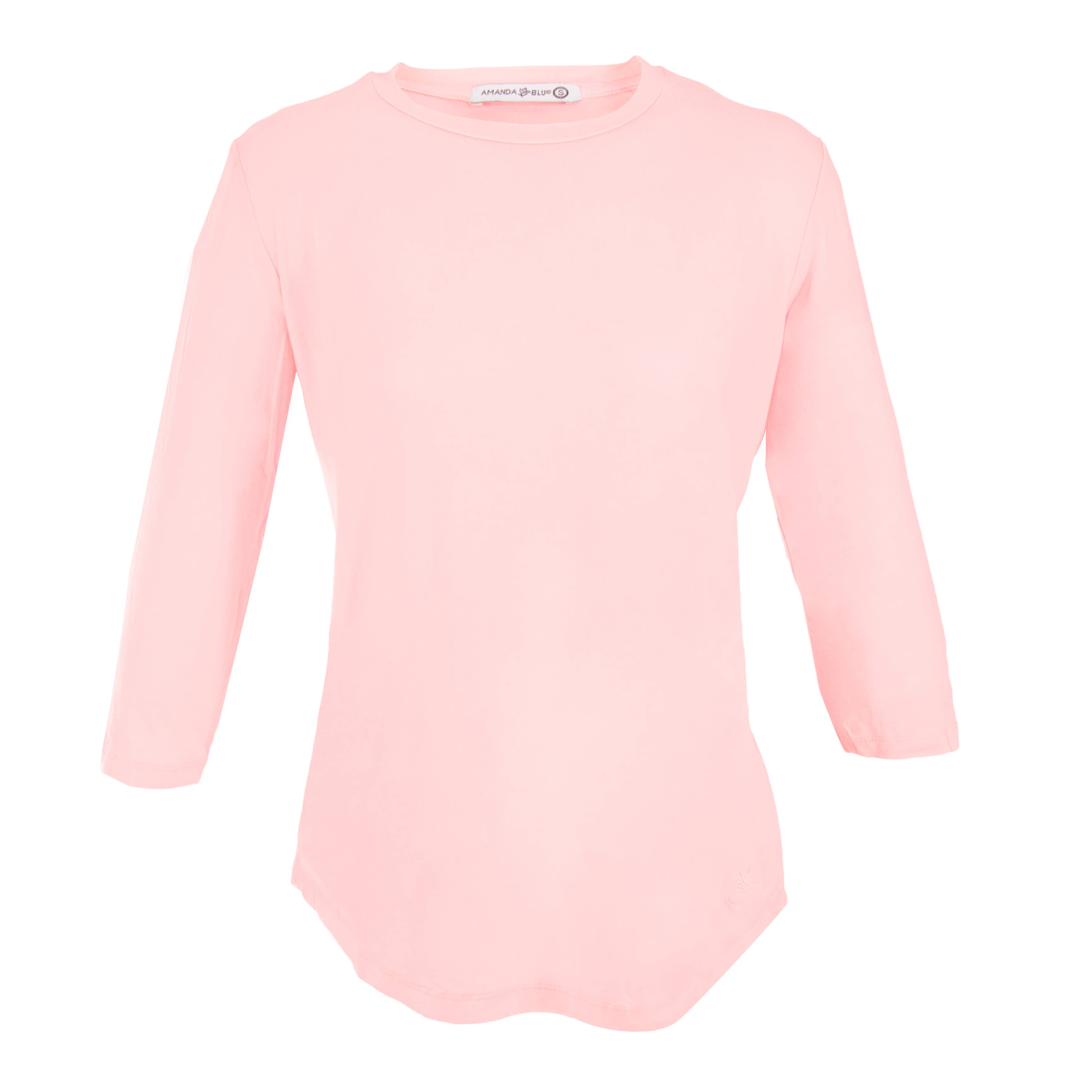Amanda Blu - Vente T-shirt – femme - T-shirts à manches 3/4 | 10 options de couleur | Collection Luxe Tees2
