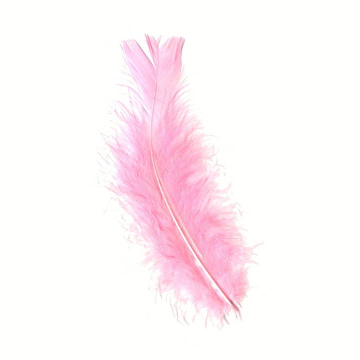 Zucker Feather Products - Wholesale Feathers - Loose Turkey Flats Dyed Feathers-Candy Pink0