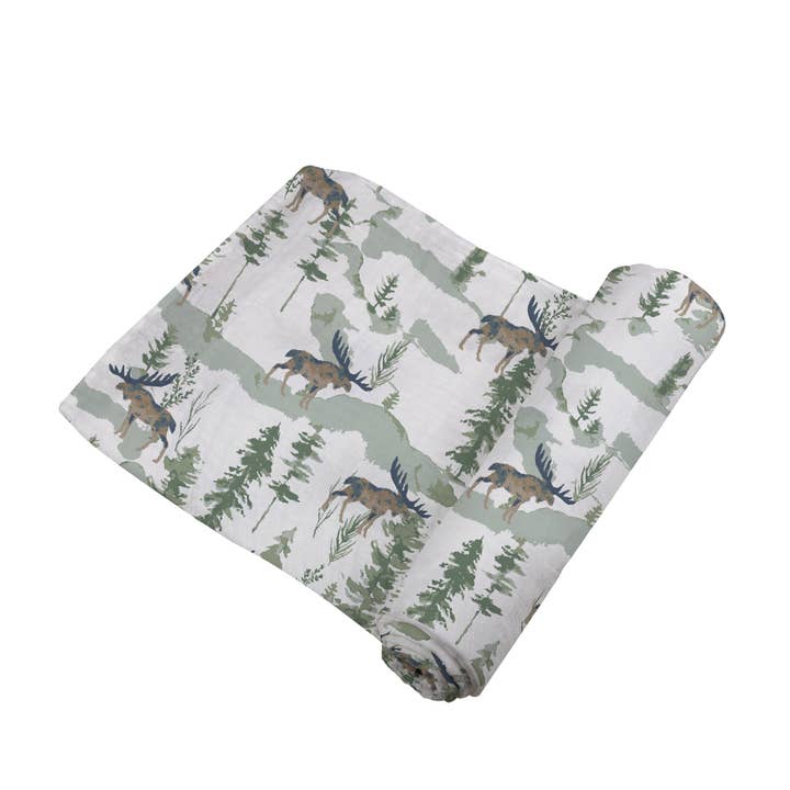 Newcastle Classics - Wholesale Swaddle - Baby - Mountain Moose Swaddle2