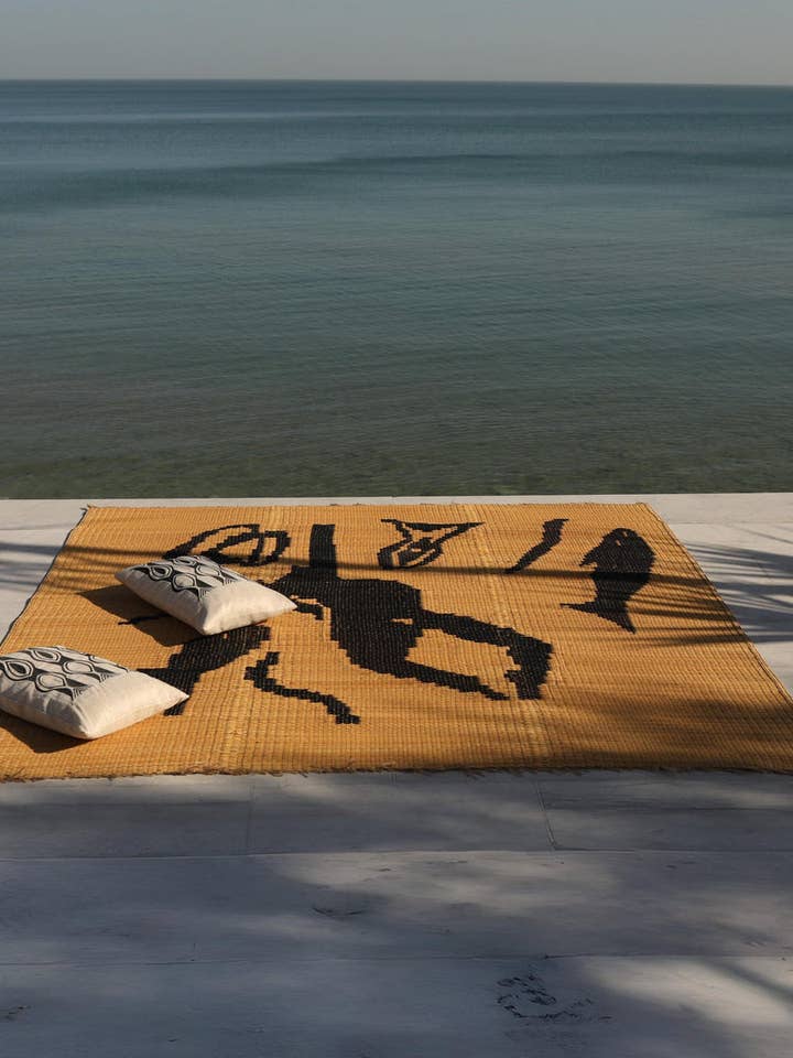 Konstmatta BHAR 2x2 m – Handvävd design för wholesale av LA FIBRE ARTISANALE