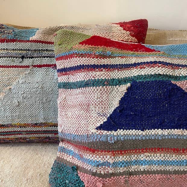 NOMAD BY LIV - Wholesale Throw/Decorative Pillow - Handmade Boucherouite Cushion - cover, colorful11